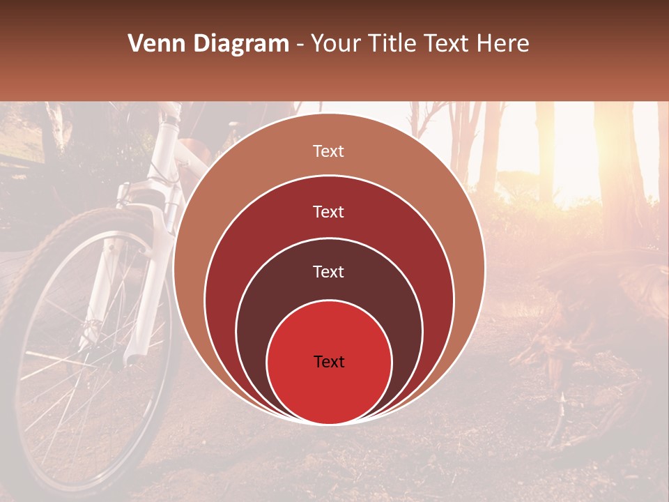 A Person Riding A Bike On A Dirt Road PowerPoint Template