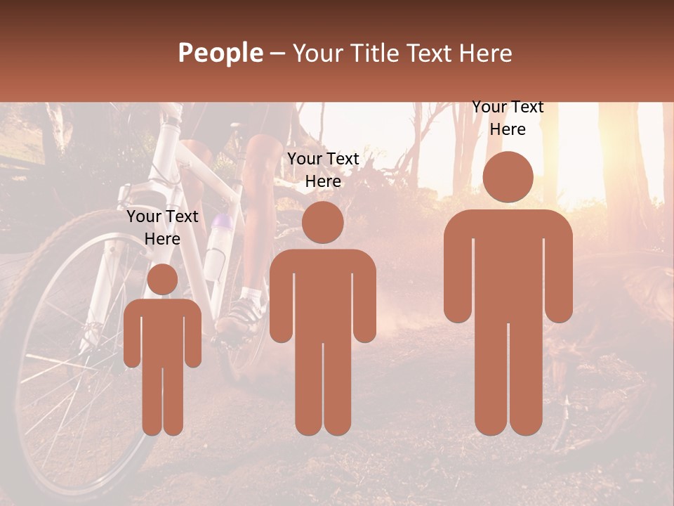 A Person Riding A Bike On A Dirt Road PowerPoint Template