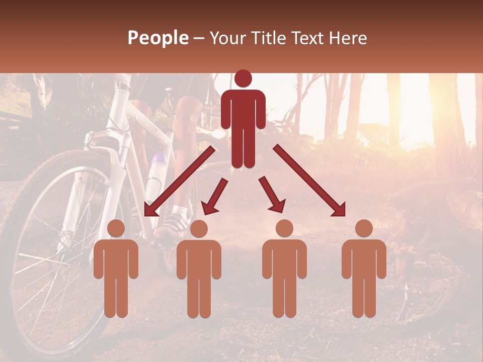 A Person Riding A Bike On A Dirt Road PowerPoint Template