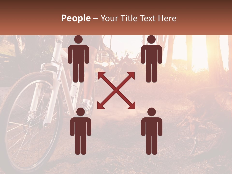 A Person Riding A Bike On A Dirt Road PowerPoint Template