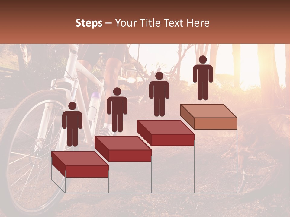 A Person Riding A Bike On A Dirt Road PowerPoint Template