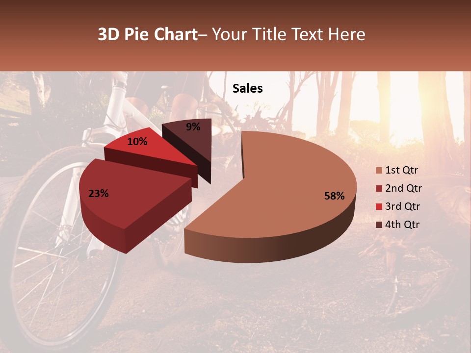 A Person Riding A Bike On A Dirt Road PowerPoint Template