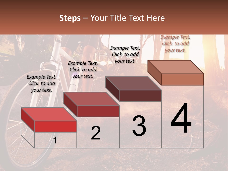 A Person Riding A Bike On A Dirt Road PowerPoint Template