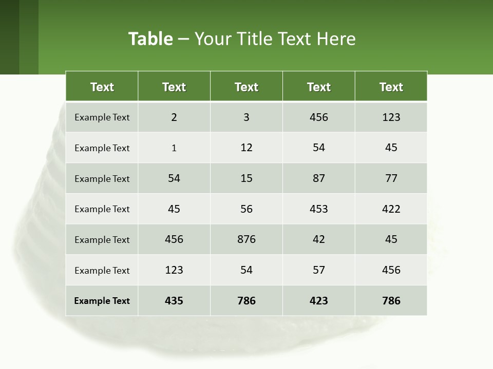 A Cake With A Green Leaf On Top Of It PowerPoint Template