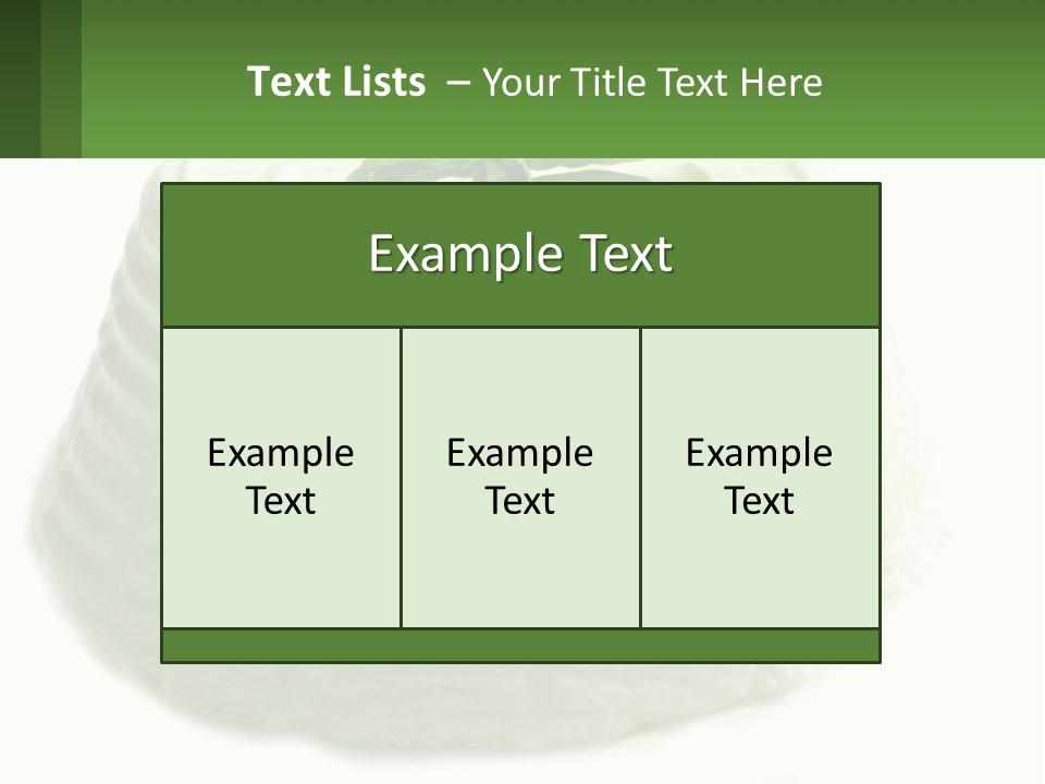 A Cake With A Green Leaf On Top Of It PowerPoint Template