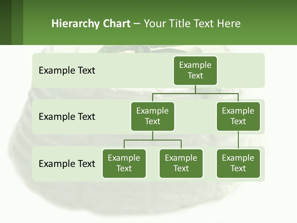 A Cake With A Green Leaf On Top Of It PowerPoint Template