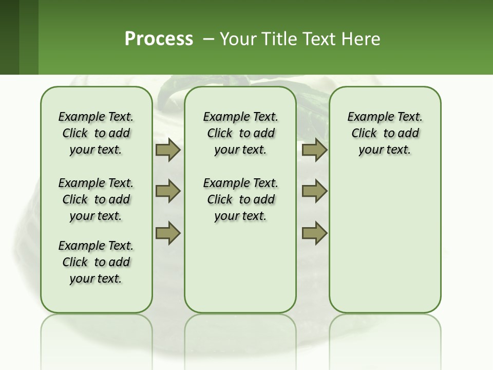 A Cake With A Green Leaf On Top Of It PowerPoint Template
