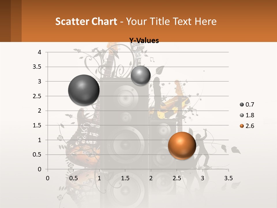 A Group Of Speakers With Music Notes On Them PowerPoint Template