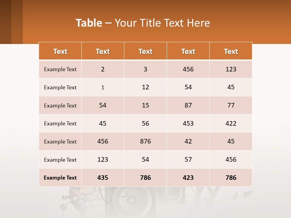 A Group Of Speakers With Music Notes On Them PowerPoint Template