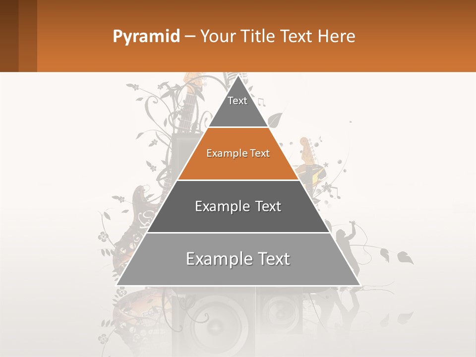 A Group Of Speakers With Music Notes On Them PowerPoint Template