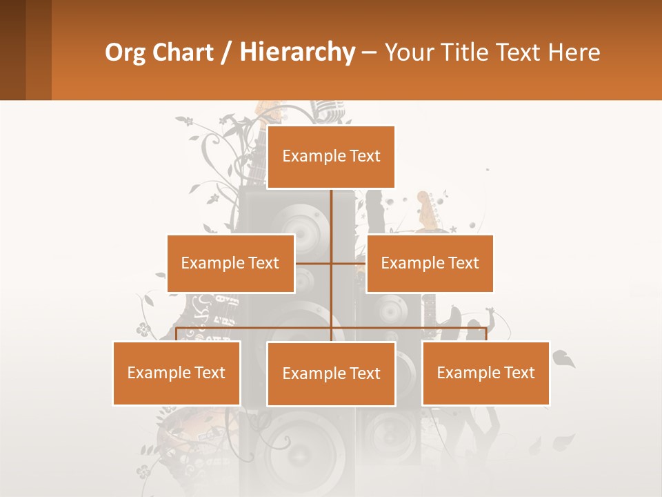 A Group Of Speakers With Music Notes On Them PowerPoint Template