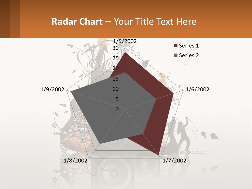 A Group Of Speakers With Music Notes On Them PowerPoint Template