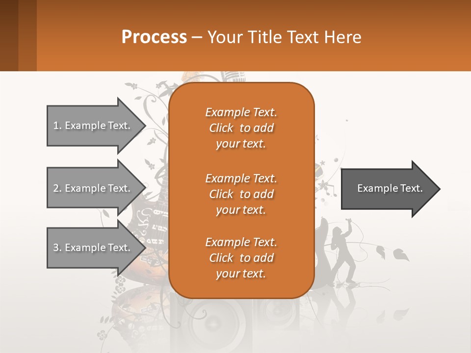 A Group Of Speakers With Music Notes On Them PowerPoint Template