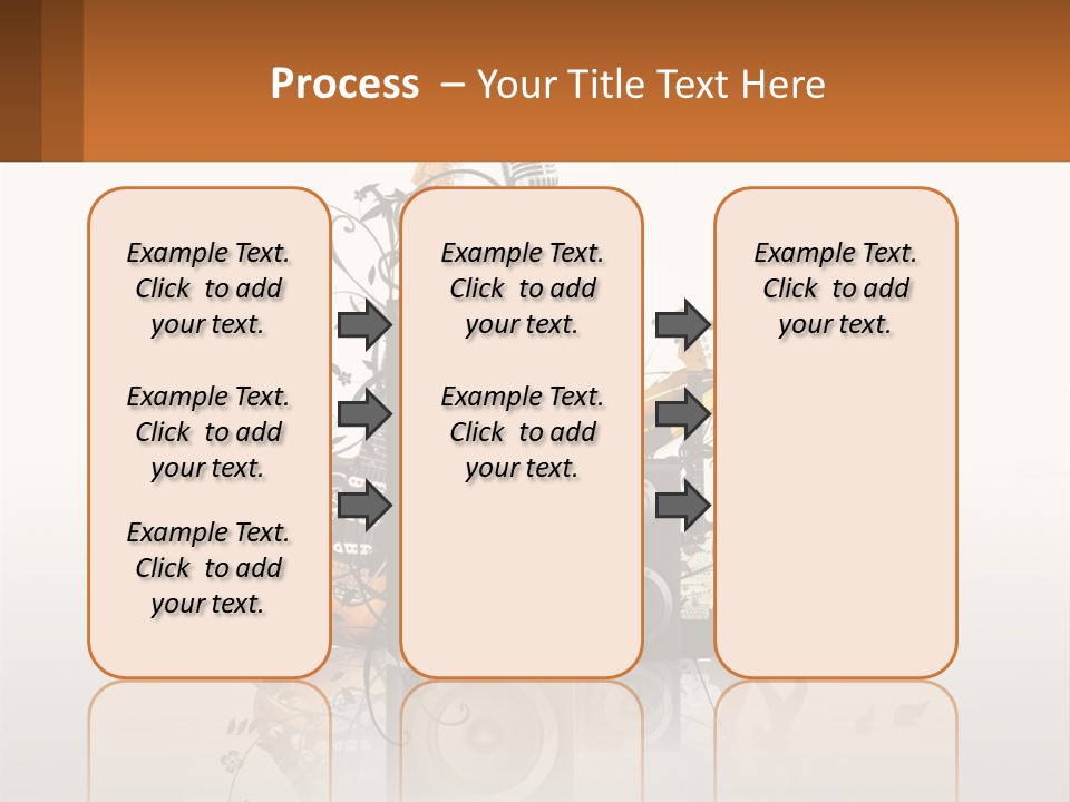 A Group Of Speakers With Music Notes On Them PowerPoint Template