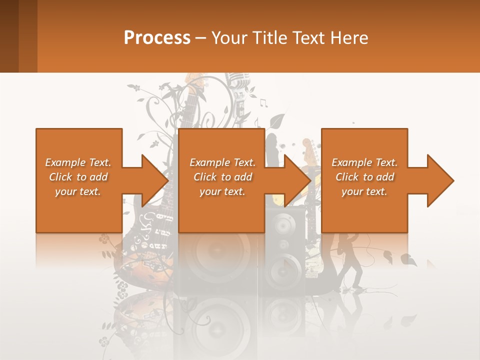A Group Of Speakers With Music Notes On Them PowerPoint Template