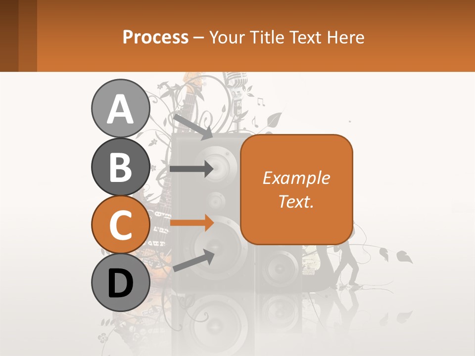 A Group Of Speakers With Music Notes On Them PowerPoint Template