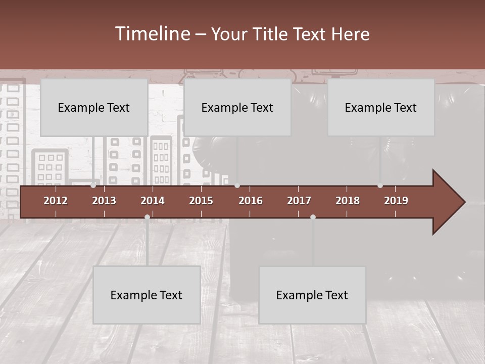 A Black Leather Chair Sitting In Front Of A Brick Wall PowerPoint Template