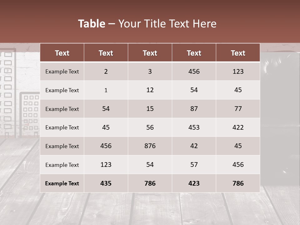 A Black Leather Chair Sitting In Front Of A Brick Wall PowerPoint Template