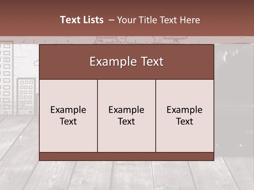 A Black Leather Chair Sitting In Front Of A Brick Wall PowerPoint Template