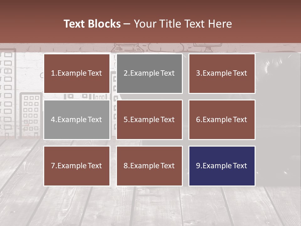 A Black Leather Chair Sitting In Front Of A Brick Wall PowerPoint Template