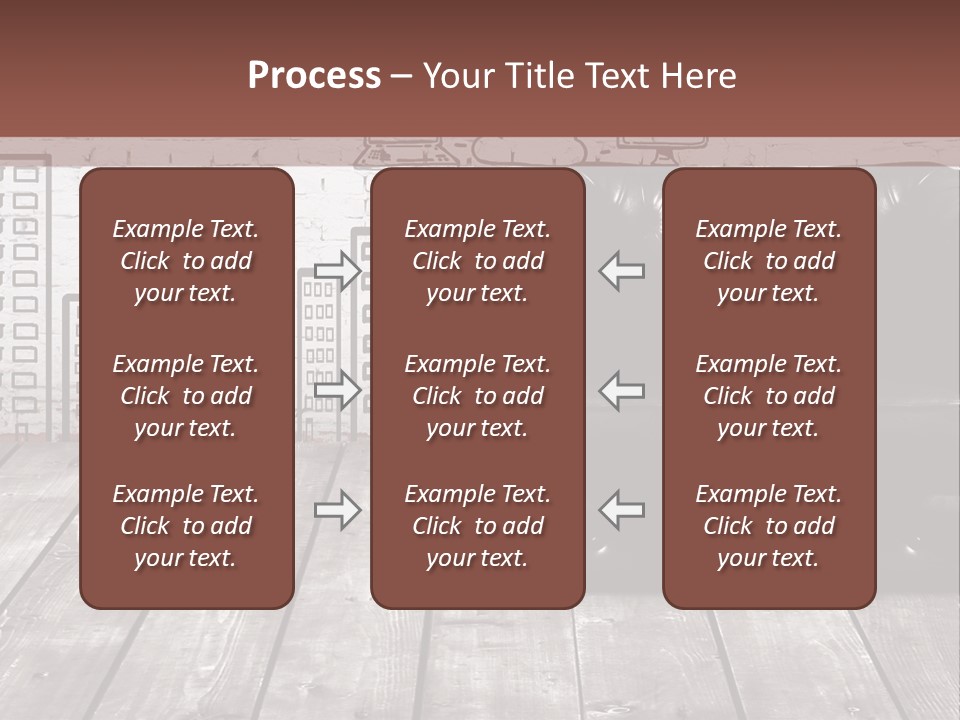 A Black Leather Chair Sitting In Front Of A Brick Wall PowerPoint Template