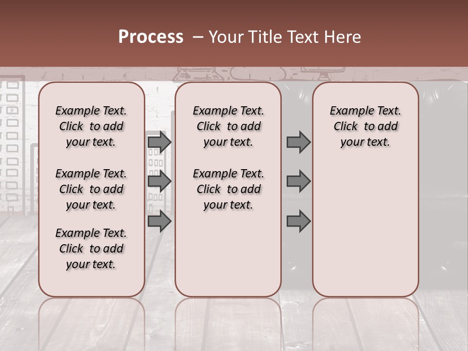 A Black Leather Chair Sitting In Front Of A Brick Wall PowerPoint Template