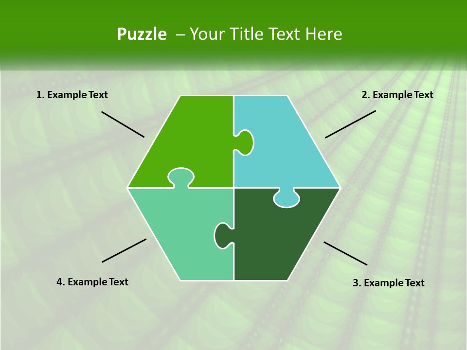 A Green Abstract Background With Lots Of Circles PowerPoint Template