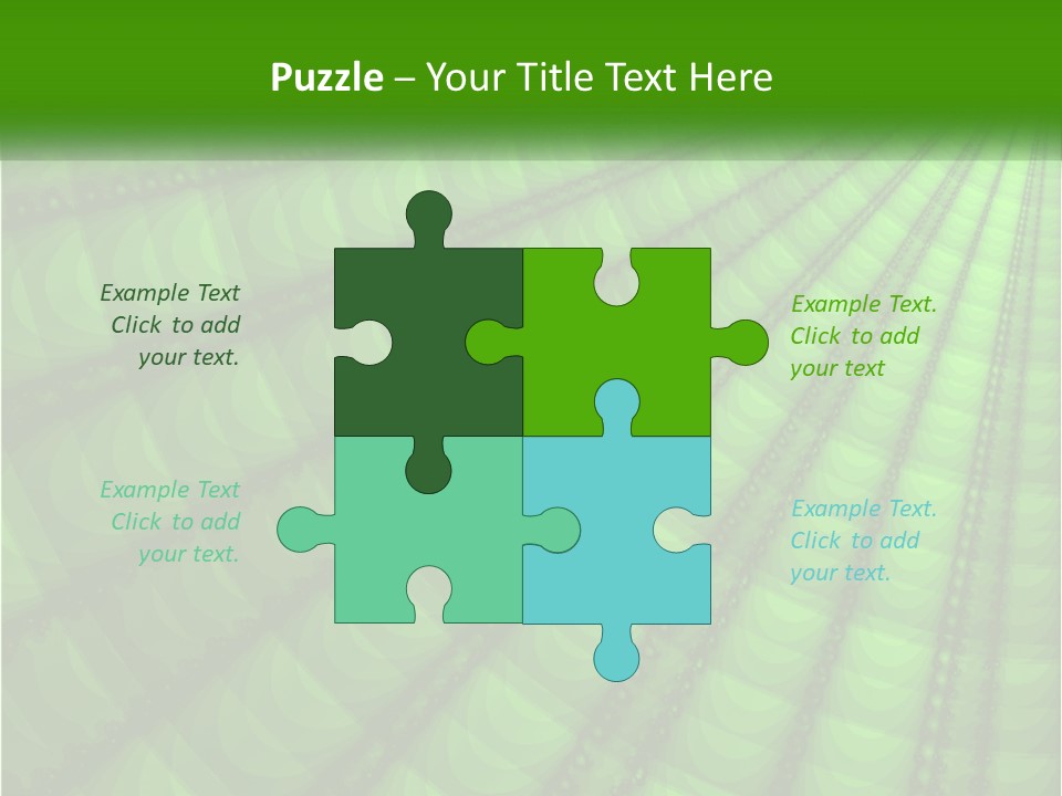 A Green Abstract Background With Lots Of Circles PowerPoint Template