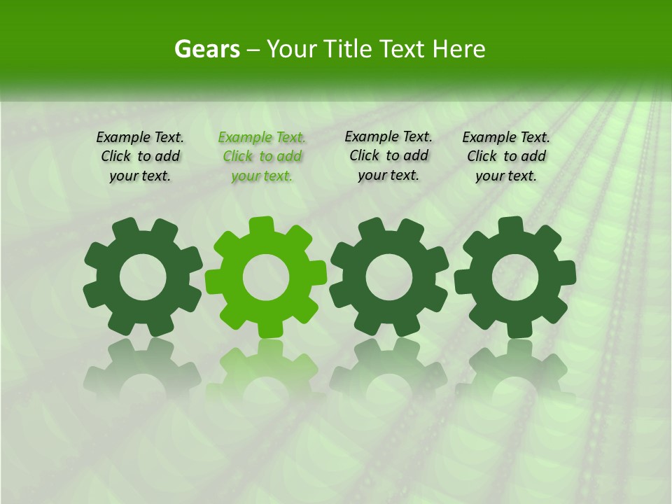 A Green Abstract Background With Lots Of Circles PowerPoint Template