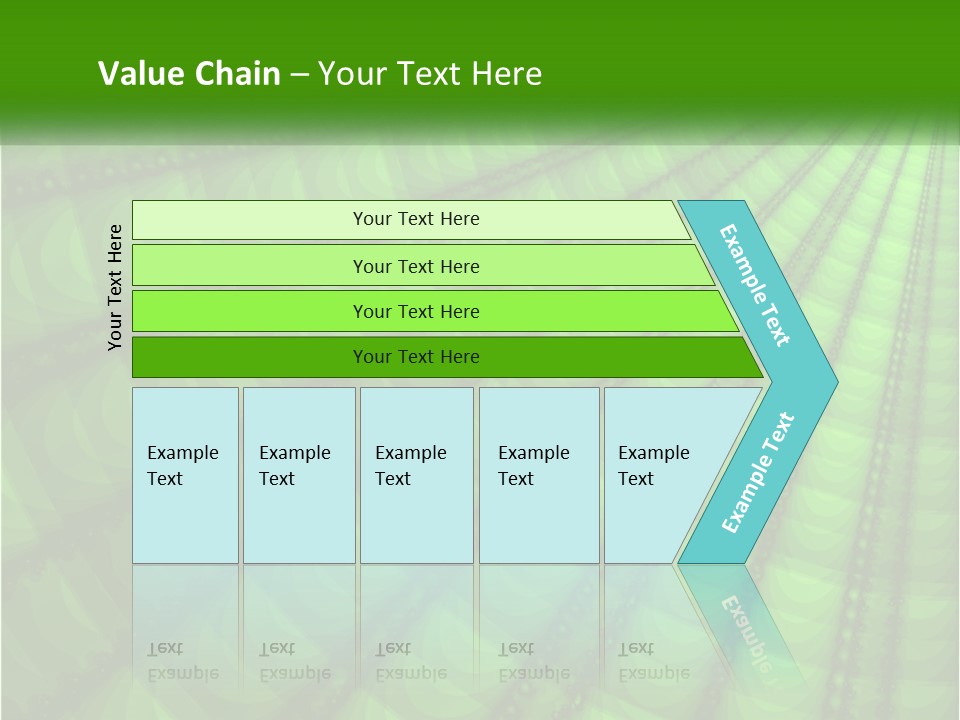 A Green Abstract Background With Lots Of Circles PowerPoint Template