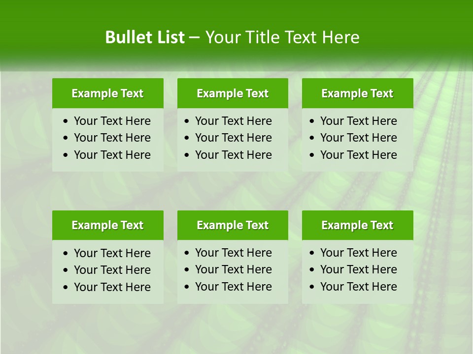 A Green Abstract Background With Lots Of Circles PowerPoint Template