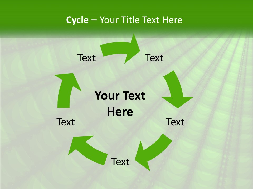 A Green Abstract Background With Lots Of Circles PowerPoint Template