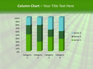 A Green Abstract Background With Lots Of Circles PowerPoint Template