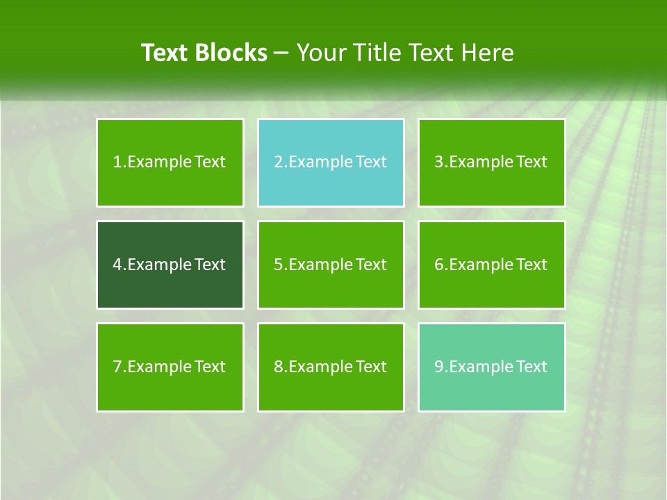 A Green Abstract Background With Lots Of Circles PowerPoint Template