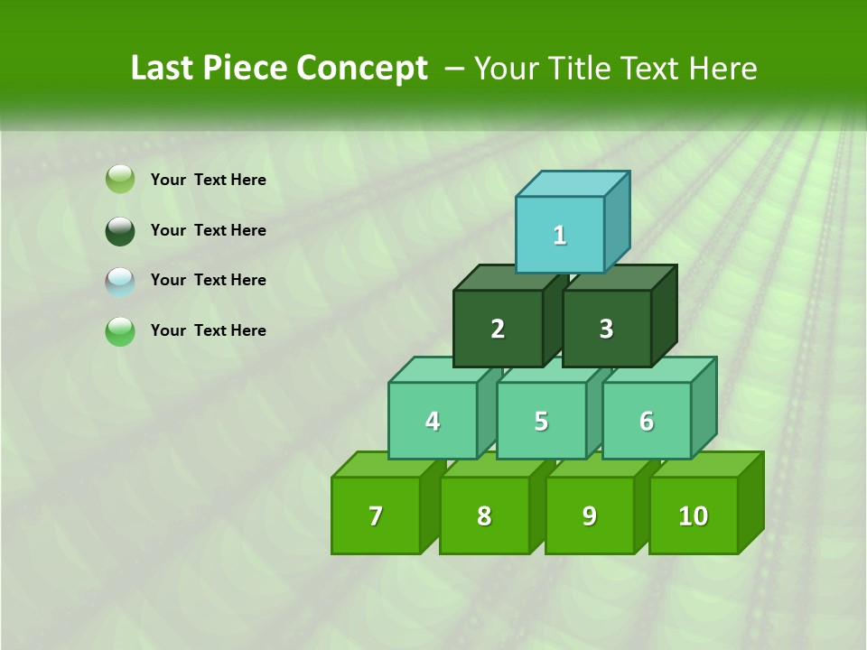A Green Abstract Background With Lots Of Circles PowerPoint Template