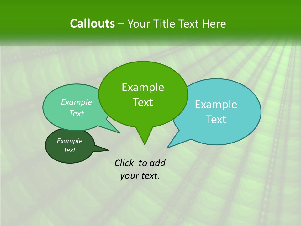 A Green Abstract Background With Lots Of Circles PowerPoint Template