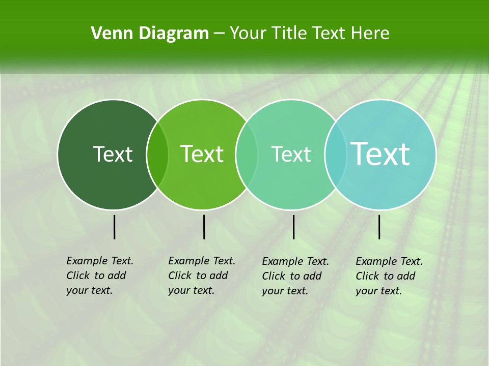 A Green Abstract Background With Lots Of Circles PowerPoint Template