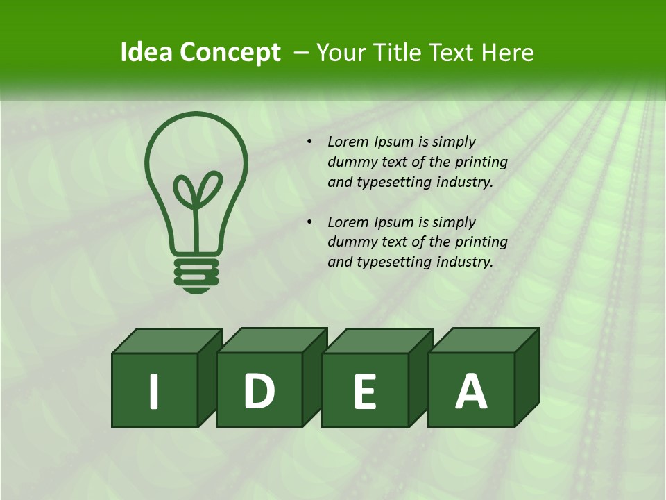 A Green Abstract Background With Lots Of Circles PowerPoint Template