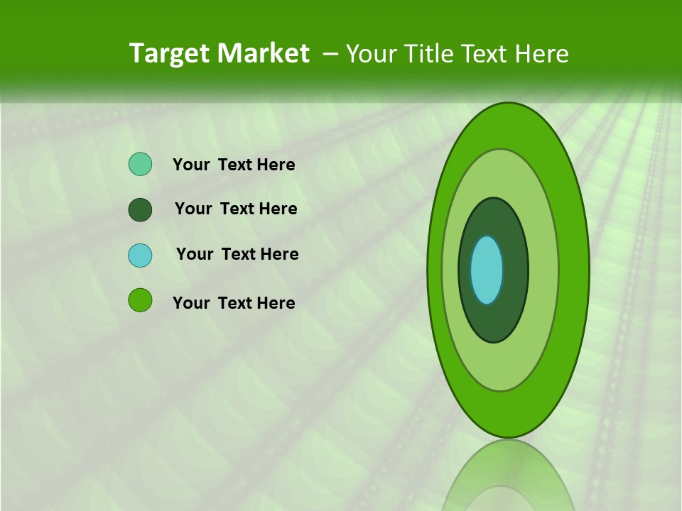 A Green Abstract Background With Lots Of Circles PowerPoint Template