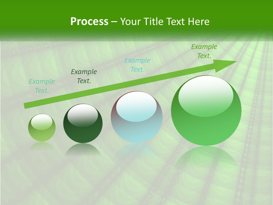 A Green Abstract Background With Lots Of Circles PowerPoint Template