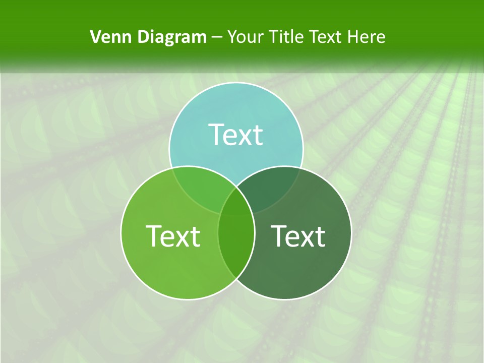 A Green Abstract Background With Lots Of Circles PowerPoint Template