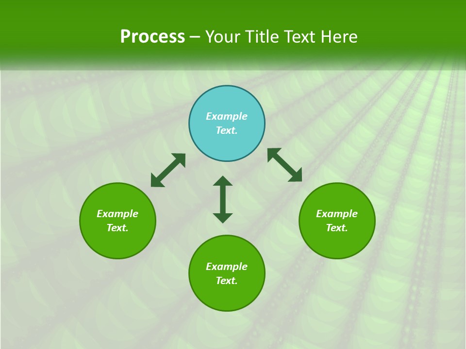 A Green Abstract Background With Lots Of Circles PowerPoint Template