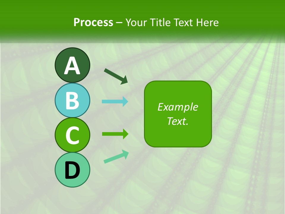 A Green Abstract Background With Lots Of Circles PowerPoint Template