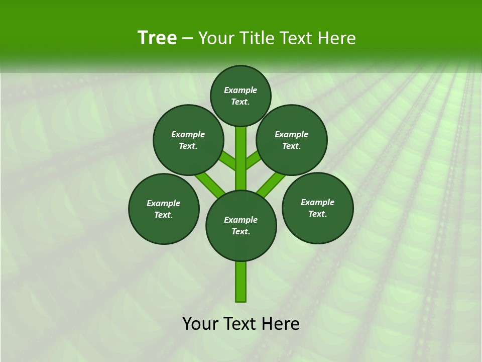 A Green Abstract Background With Lots Of Circles PowerPoint Template