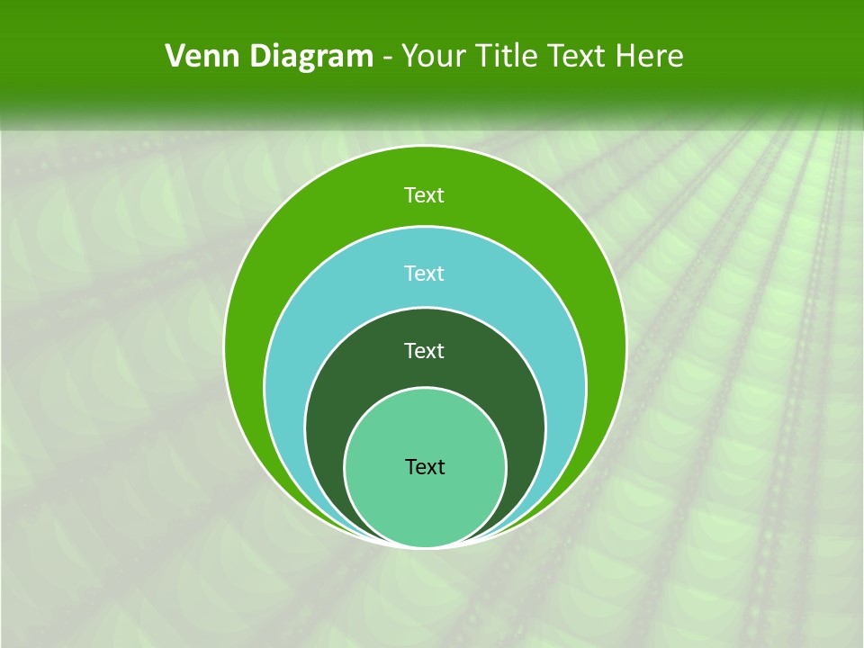 A Green Abstract Background With Lots Of Circles PowerPoint Template