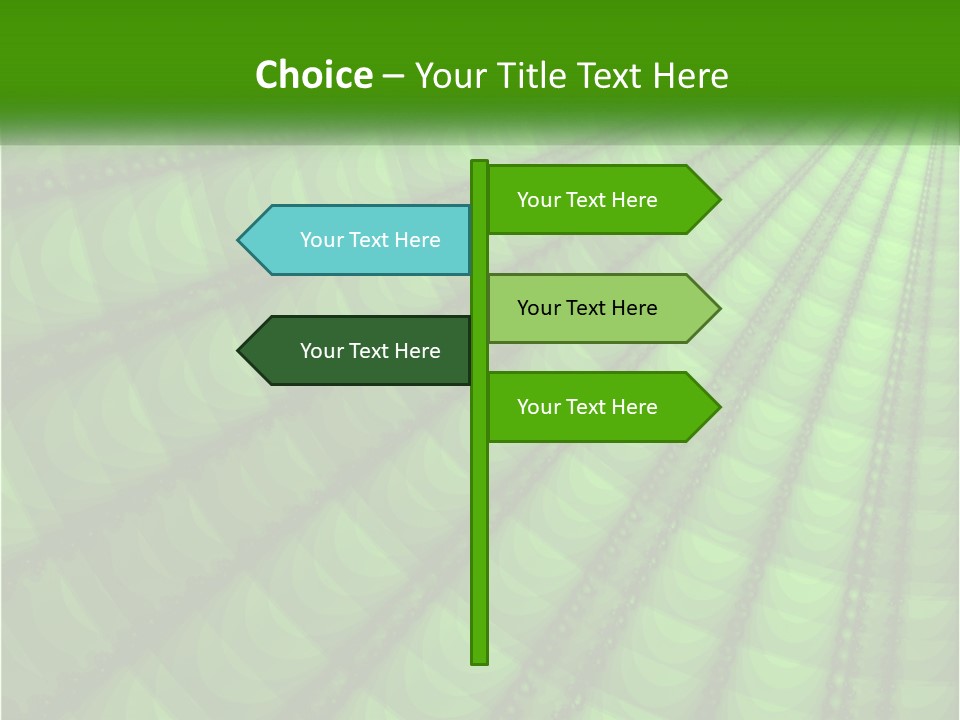 A Green Abstract Background With Lots Of Circles PowerPoint Template