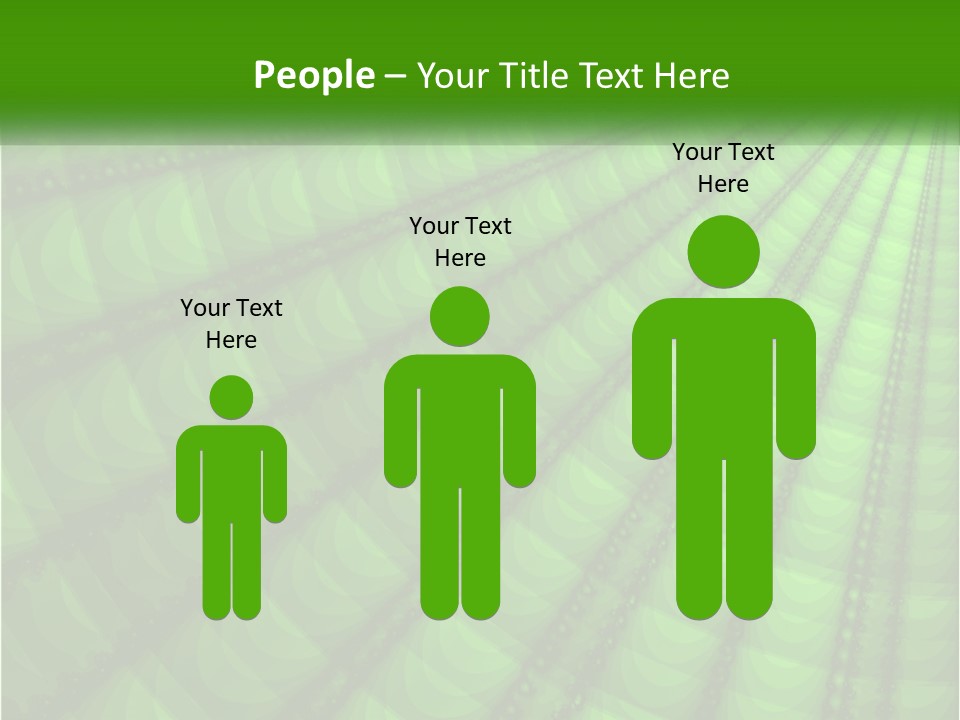 A Green Abstract Background With Lots Of Circles PowerPoint Template