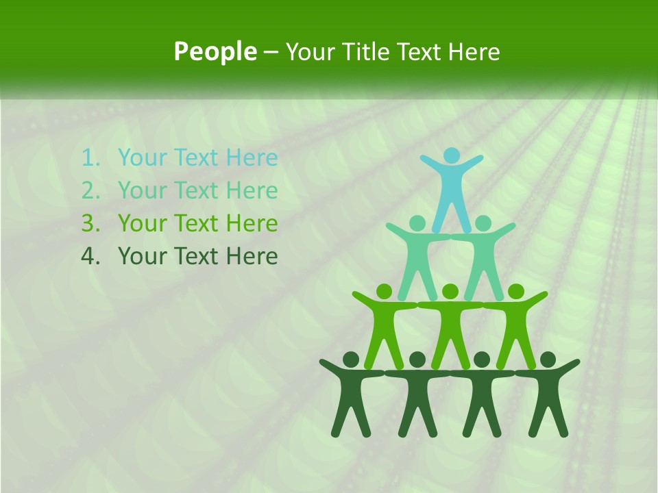 A Green Abstract Background With Lots Of Circles PowerPoint Template