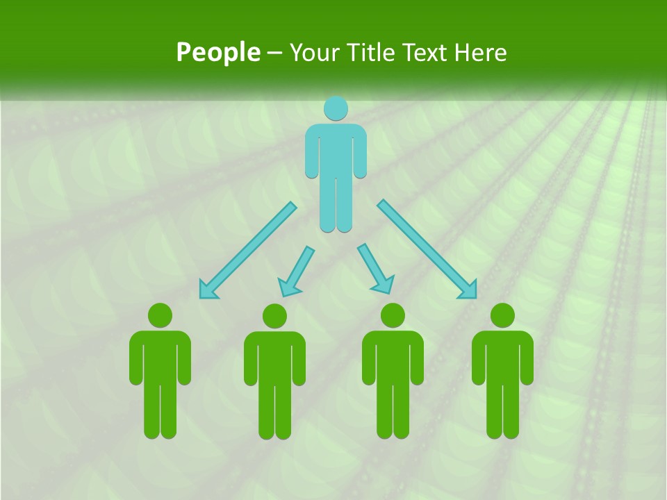 A Green Abstract Background With Lots Of Circles PowerPoint Template