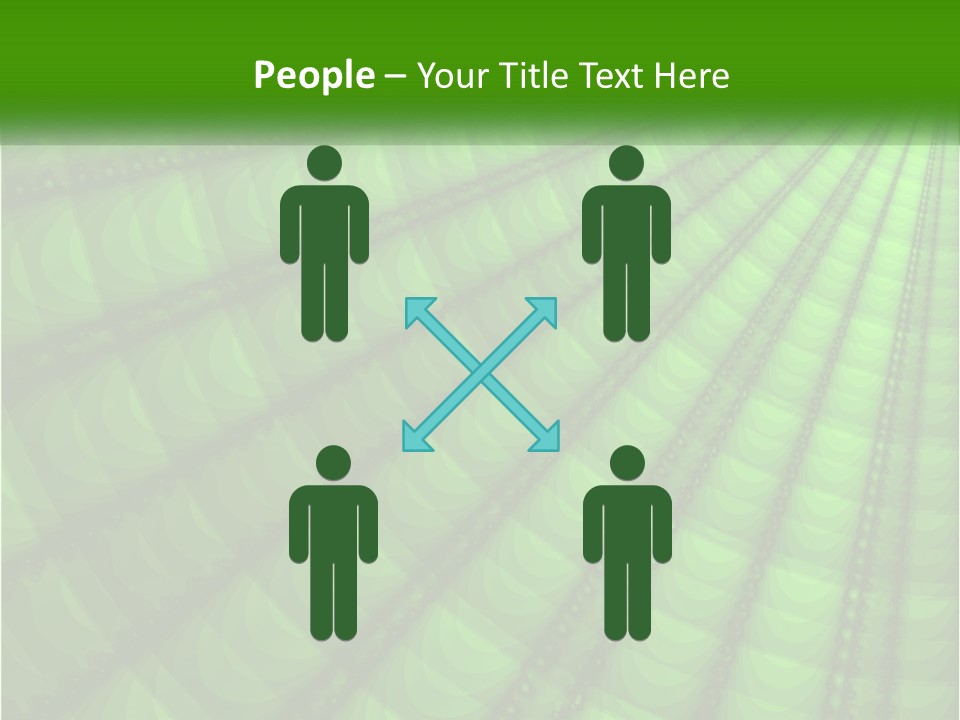 A Green Abstract Background With Lots Of Circles PowerPoint Template